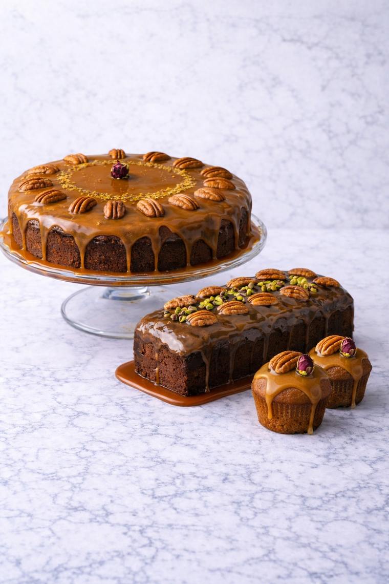 Date Cake with Caramel