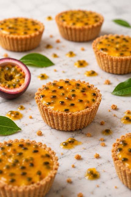 Passion Fruit baked cheesecake